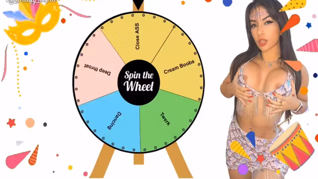 Wheel Of Sex Game Anal Beads Buttplug With Emanuelly Raquel