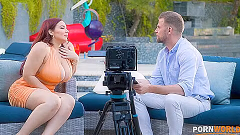 Busty Pornstar Takes An Ass Pounding During An Interview