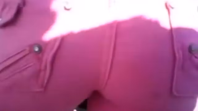 Touching an arousing ass in a crowd