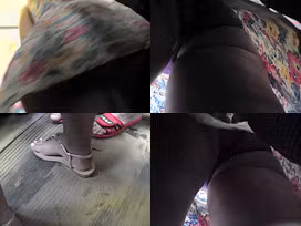 Upskirting clip shows an amazing bubble ass of a hottie