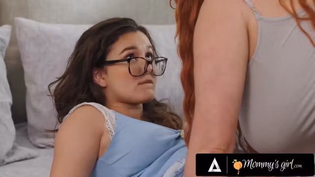 MOMMY S GIRL - Redhead MILF Lauren Phillips Caught Stepdaughter Leana Lovings Sniffing Dirty Panties