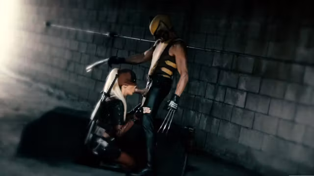 Busty Spiderman babe from Deadpool parody banged really hard