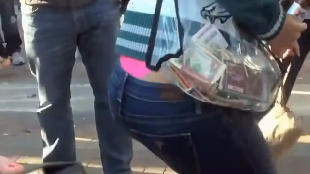 Thong slip and a perfect ass