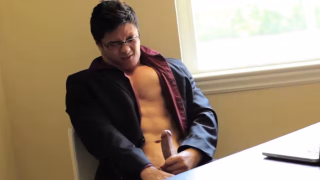 PETERFEVER Athletic Asian Peter Le Masturbates Big Dick Solo