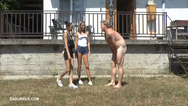 Dyanna And Tatjana Are Playing In The Garden!
