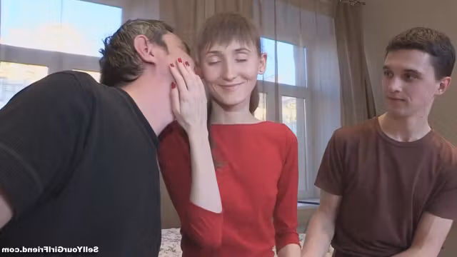 skinny teen banged and jizzed on ass in front of her boyfriend