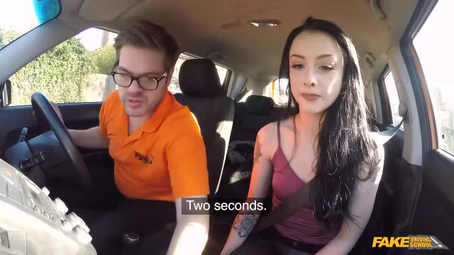 Teenage 18+ Learner Gets Creampied On Her 2nd Driving Lesson