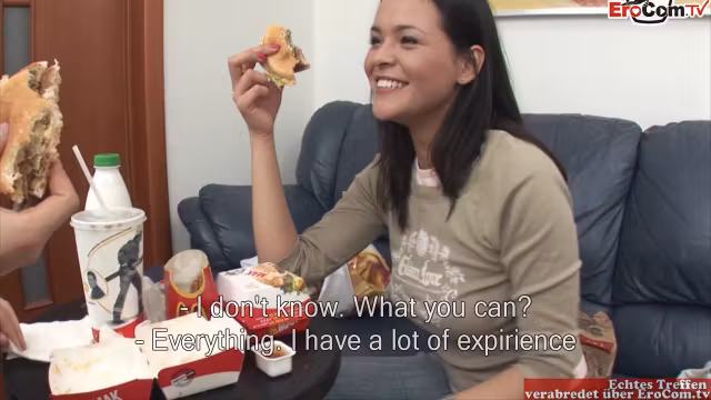 Anal Porn With A Busty Brunette Slut And With Milk And Food