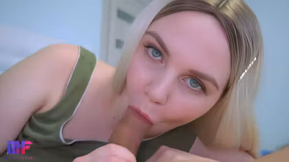 Stepsister With Big Tits Gets Her First Creampie