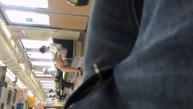 Playing with my dick next to the short-haired lady