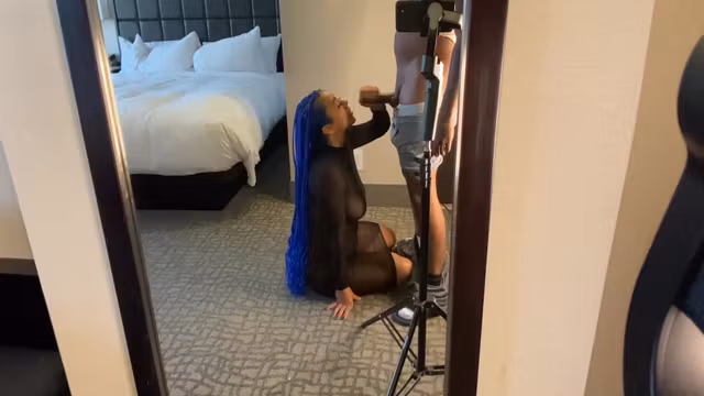 Ms Sapphire And Rich Da Piper In Sapphire Deep Throating