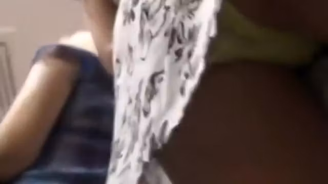 Perky butt wearing colorful panties