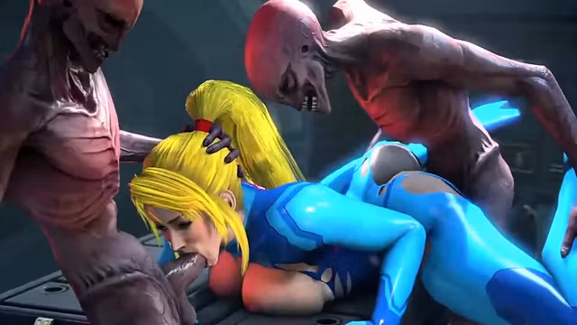 Big tits blonde riding big alien dicks