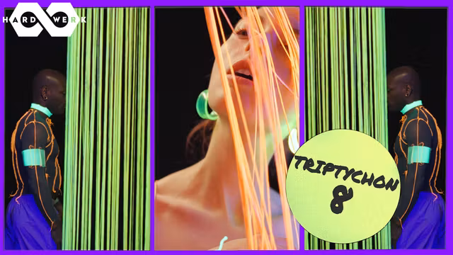 NEON GANGBANG - Hot Wax and Hard Cocks Bless Petite Kiara's Shaved Pretty Pussy