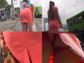 Bubble-ass angel wears sexy g-string in upskirt video
