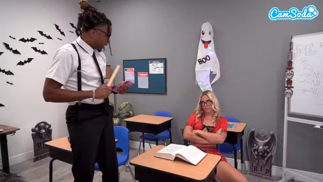 College Sluts Gets Punished With A Bbc While In Detention