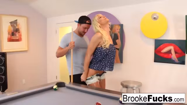 Brooke Plays Sexy Billiards With Vans - Brooke Brand And Brooke Banner
