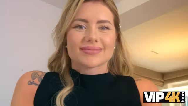 VIP4K. Blonde fiancee wasn't shy to show her body