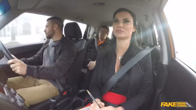 Hawt British Pornstar Double Penetration In A Car
